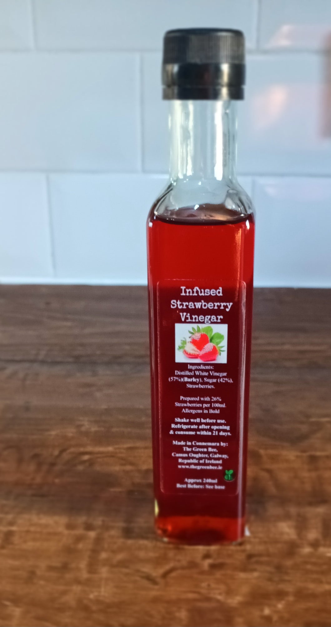 Infused strawberry vinegar