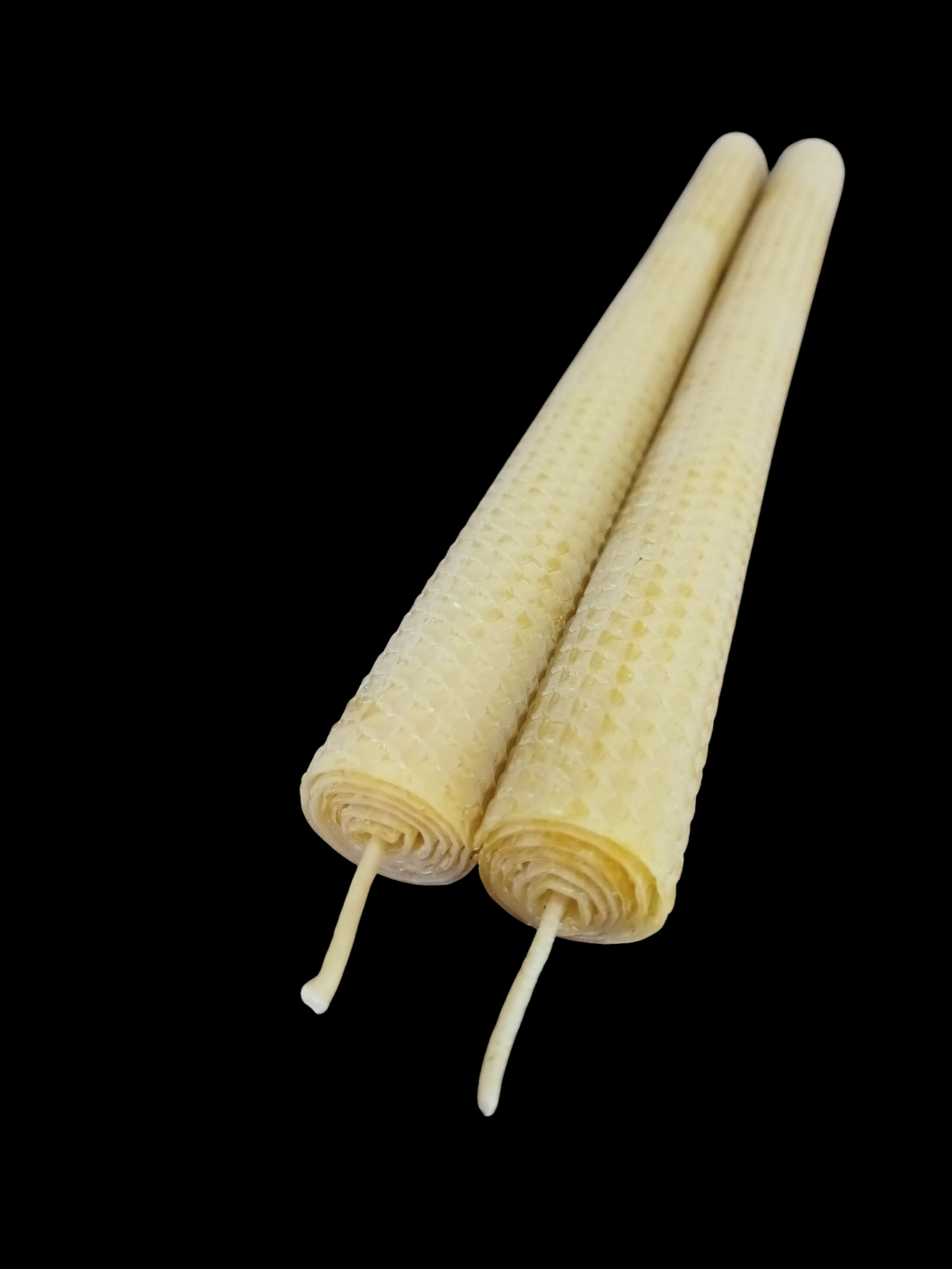 Large beeswax candles