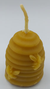 Beeswax Moulded Candle - Small Beehive