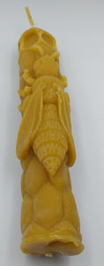 Beeswax Moulded Candle - Queen Bee